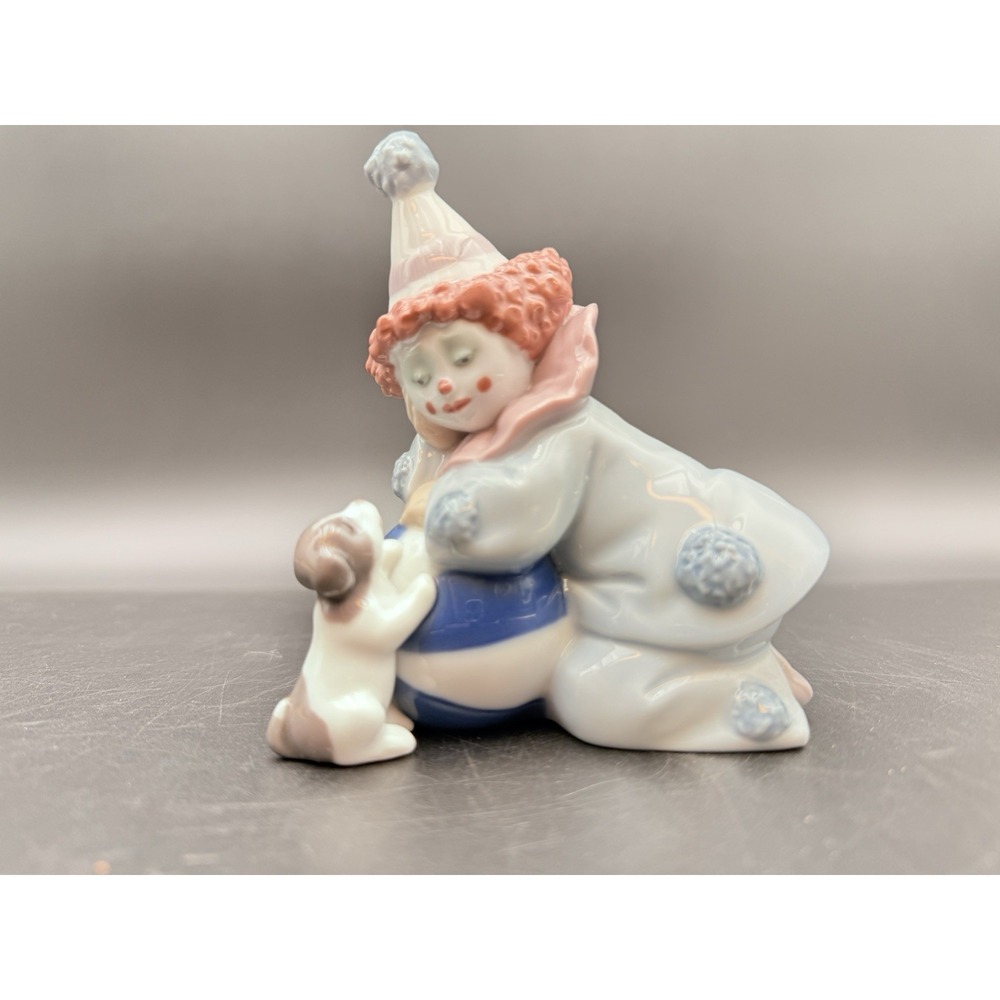 LLADRO - CLOWN‎ - *Pierrot with Puppy and Ball* Excellent Condition